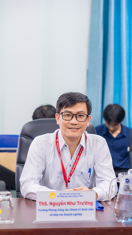 ThS. Nguyễn Như Trường –Trưởng Phòng Công tác Chính trị sinh viên – Hợp tác Doanh nghiệp