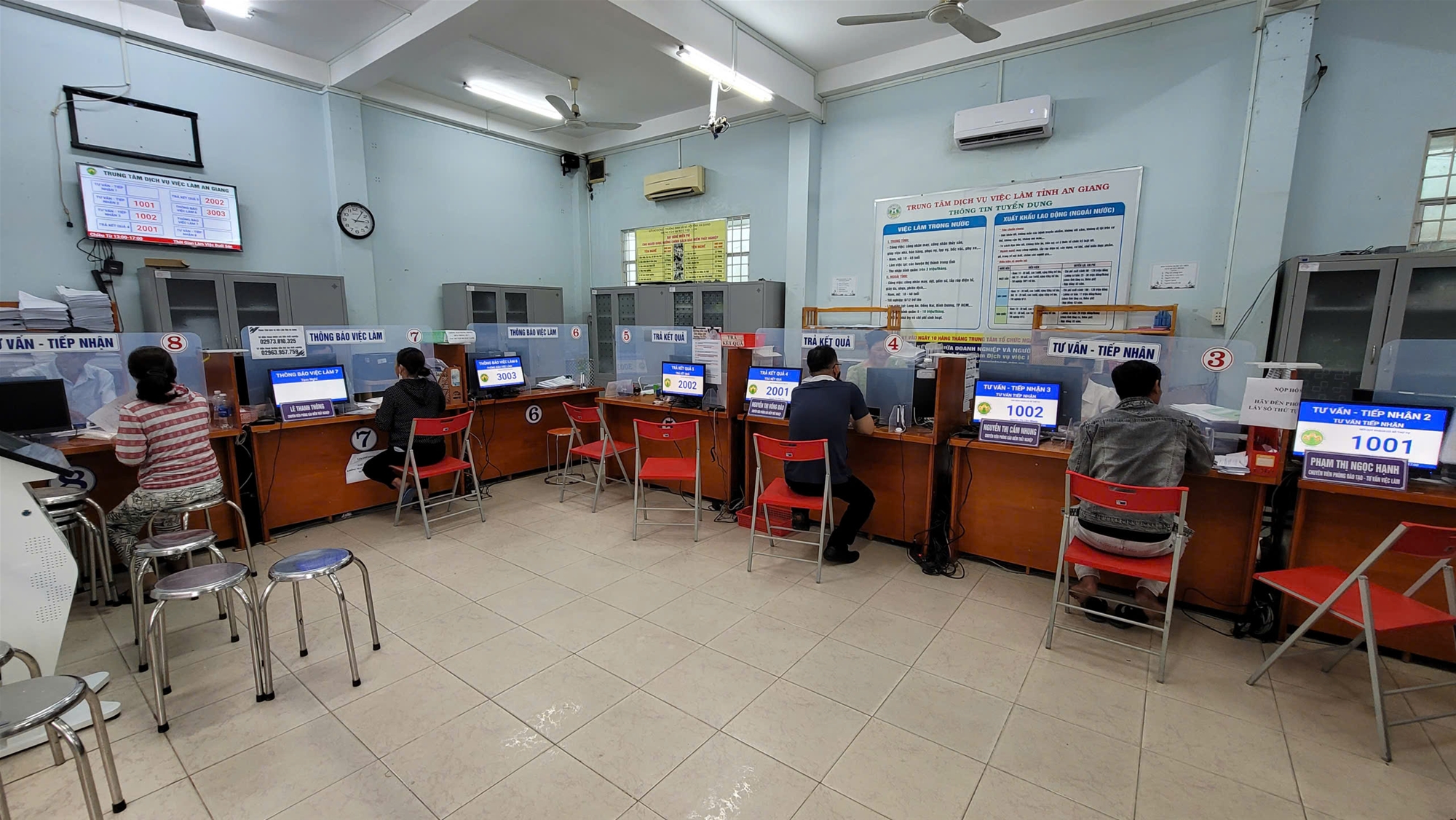 Khu vực quầy bàn giao sản phẩm và thanh toán